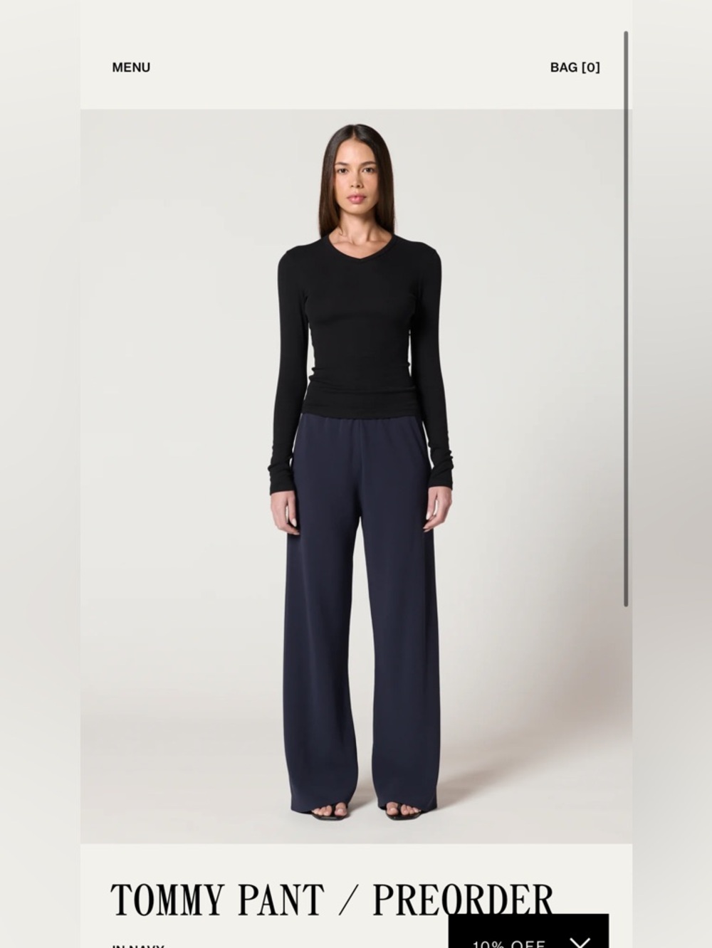 Clyque the label Tommy pant navy L